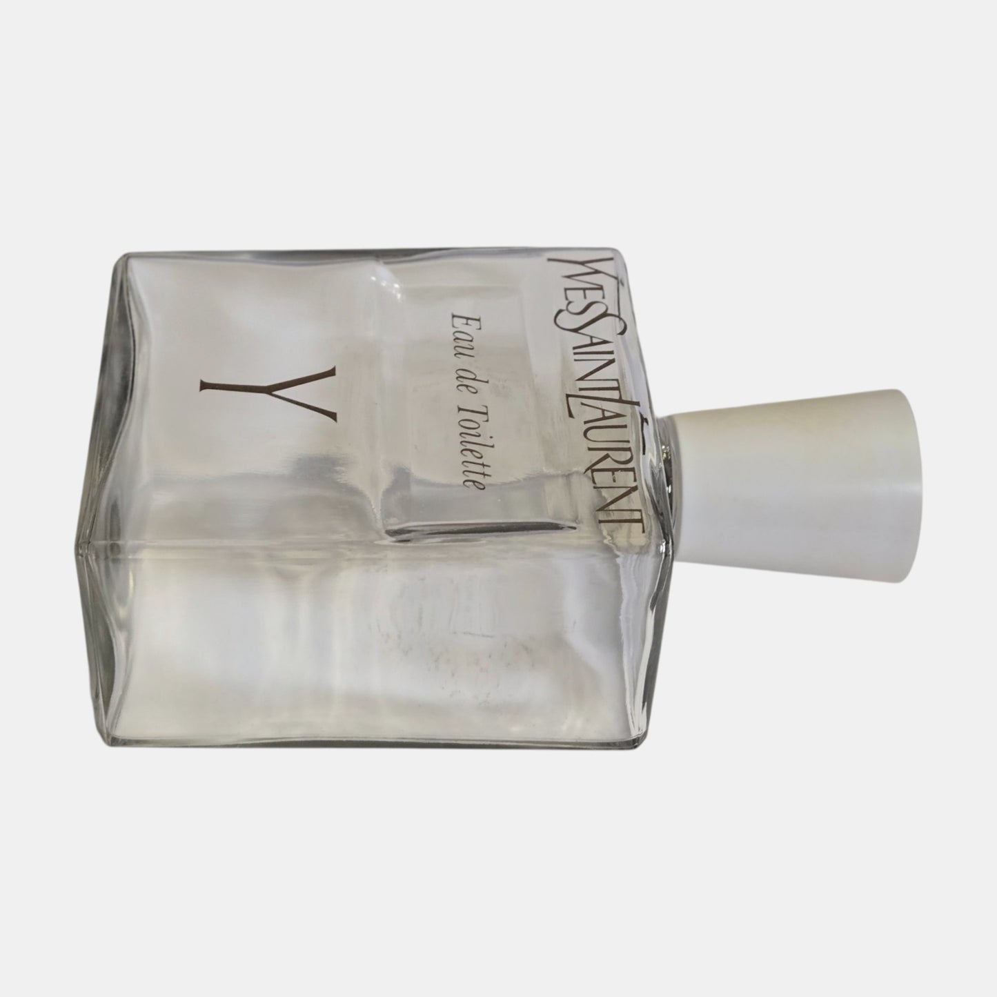 Yves Saint Laurent Large Empty Display Perfume  Bottle - Clear Glass