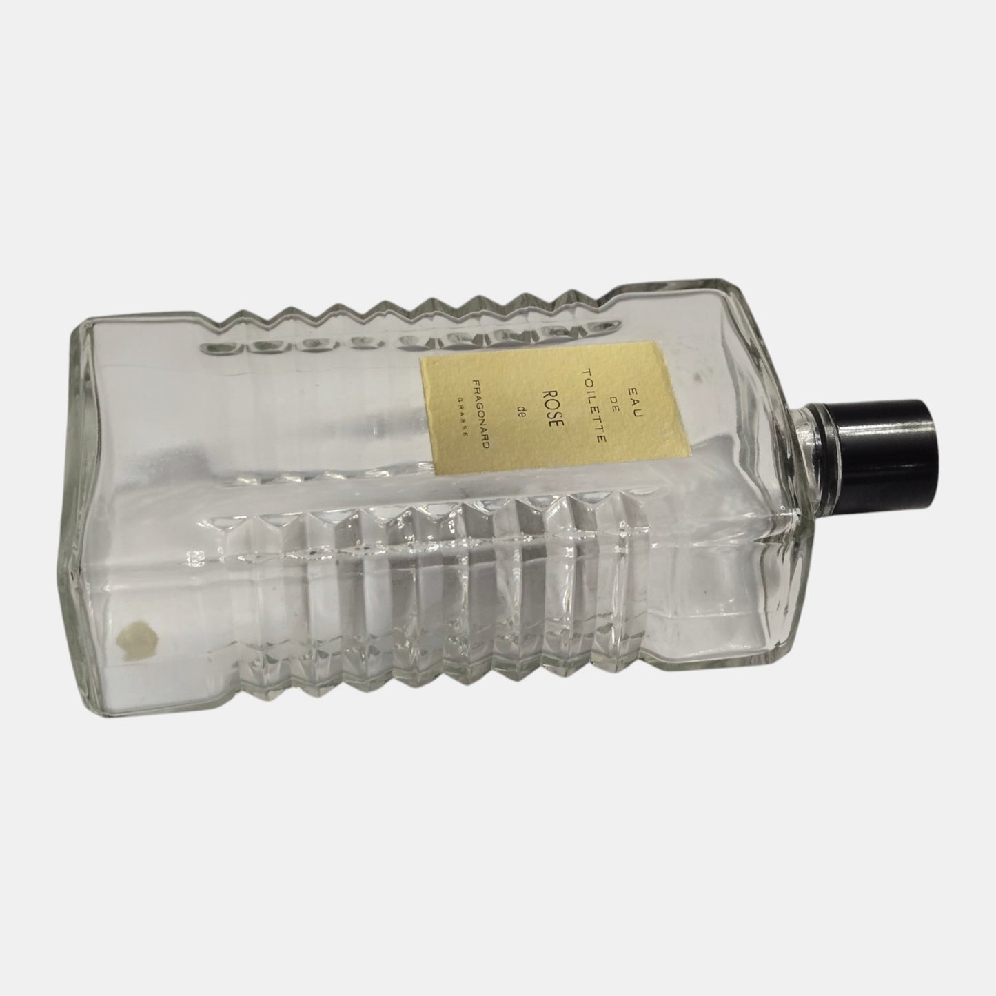 Fragonnard Rose Large Empty Display Perfume Bottle - Clear Glass