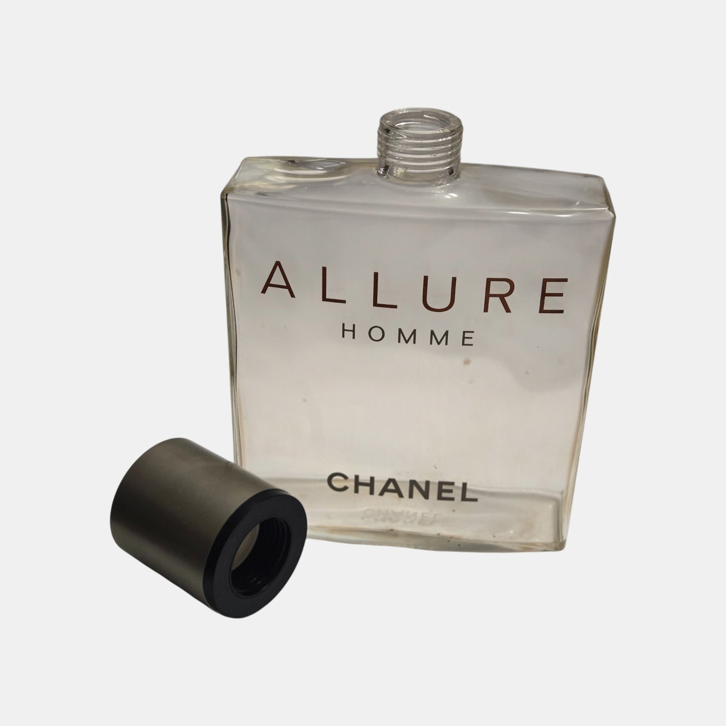 Chanel Allure Homme Large Empty Display Perfume Bottle - Clear Glass