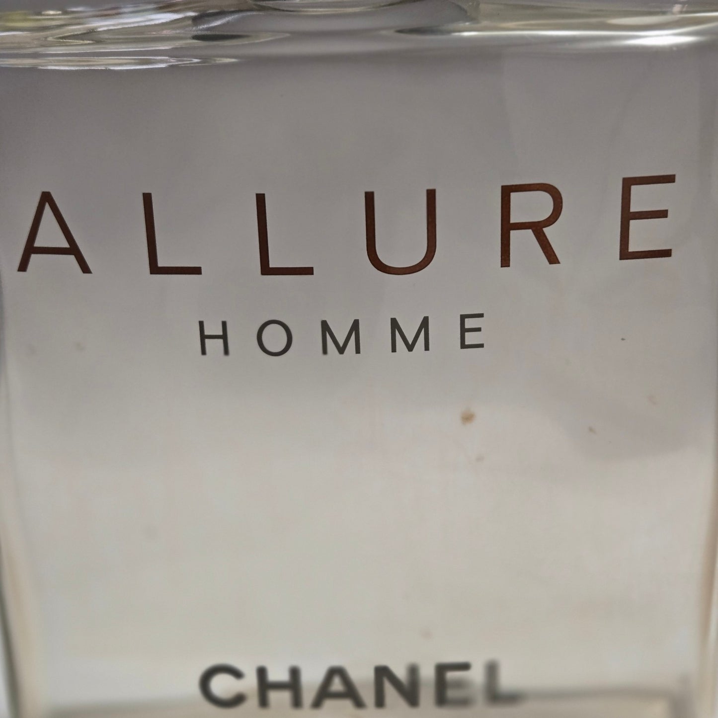 Chanel Allure Homme Large Empty Display Perfume Bottle - Clear Glass