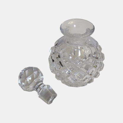 Crystal Perfume Four Bottles - Clear Glass