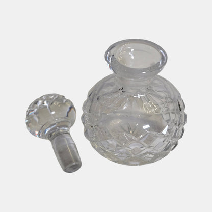 Crystal Perfume Four Bottles - Clear Glass