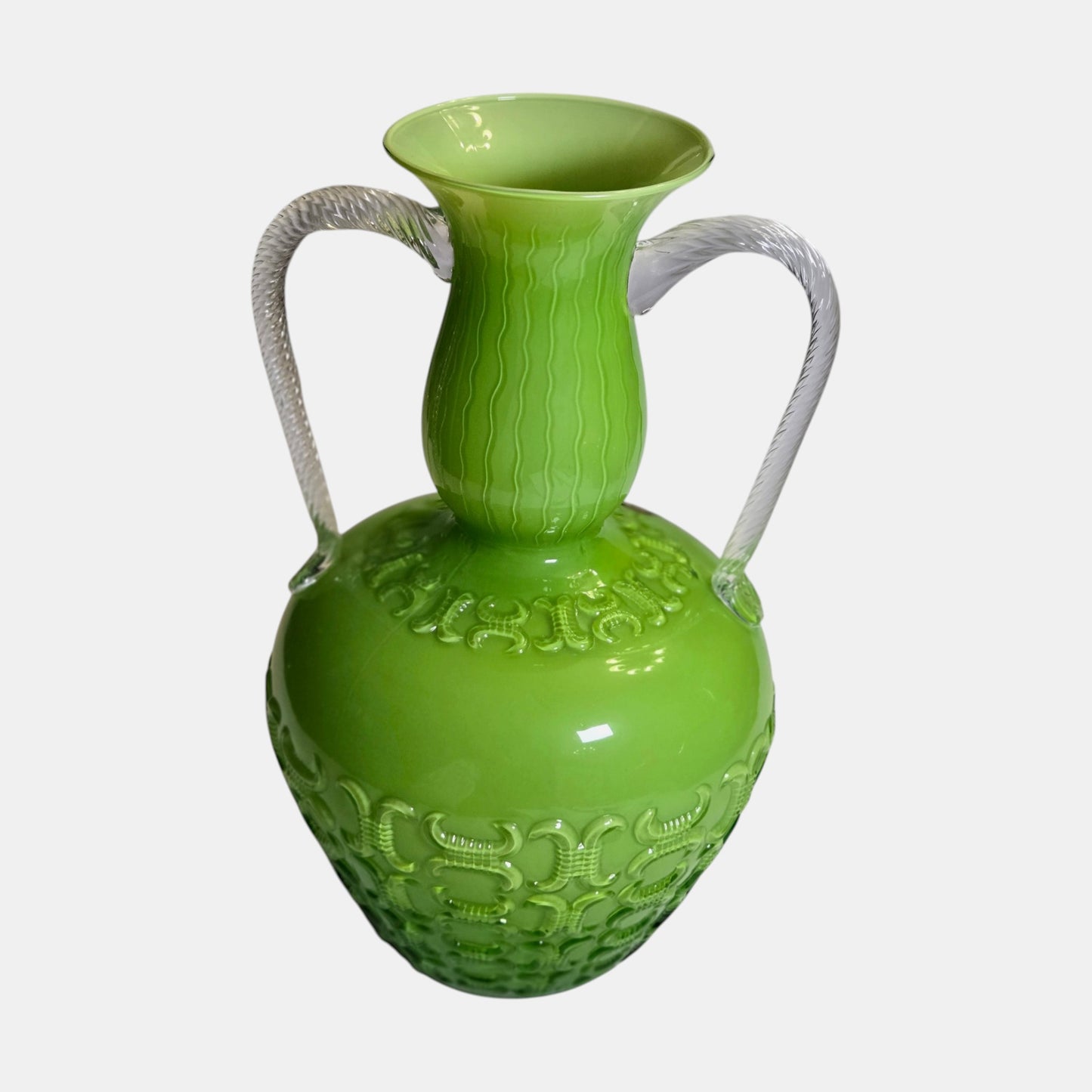Opalina Empoli Fiorentina Lime Green Vase/Jug - Lime Green