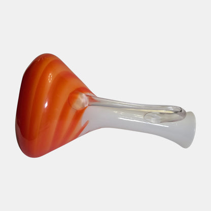 Opalina Empoli Fiorentina Orange and White Vase/Jug - Orange/white