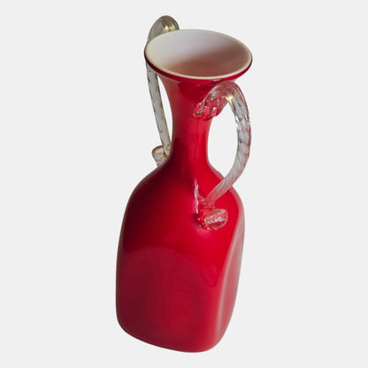 Opalina Empoli Fiorentina Red Vase/Jug - Ruby Red
