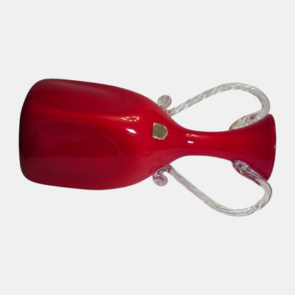 Opalina Empoli Fiorentina Red Vase/Jug - Ruby Red