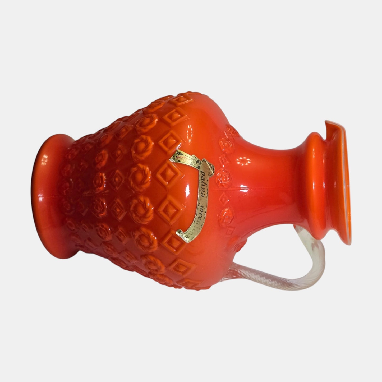 Opalina Empoli Fiorentina Orange Vase/Jug - Orange