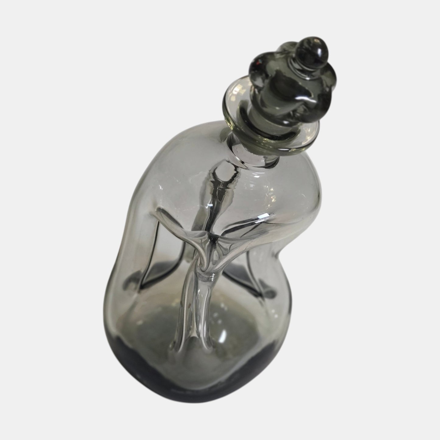 Holmegaard Kluk Kluk Glass Decanter Smoky Grey - Smokey Grey