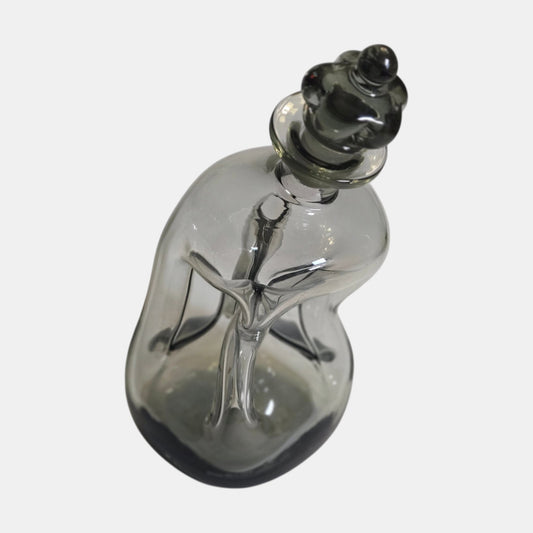 Holmegaard Kluk Kluk Glass Decanter Smoky Grey - Smokey Grey