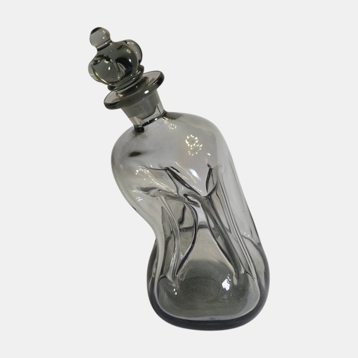 Holmegaard Kluk Kluk Glass Decanter Smoky Grey - Smokey Grey