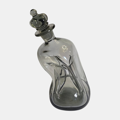 Holmegaard Kluk Kluk Glass Decanter Smoky Grey - Smokey Grey