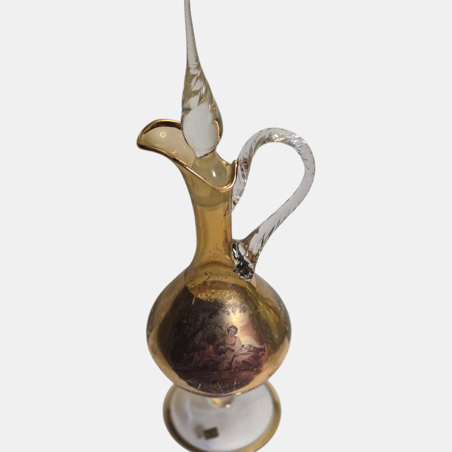 Murano V Nason & C Decanter Set With Six Glasses - Gold