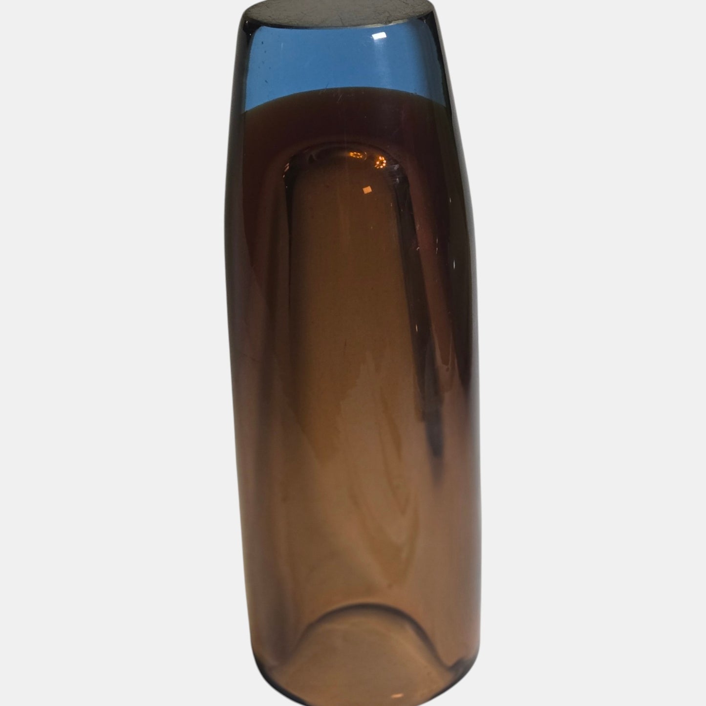 Murano V Nason & C Glass Vase Brown and Blue - Brown/Blue