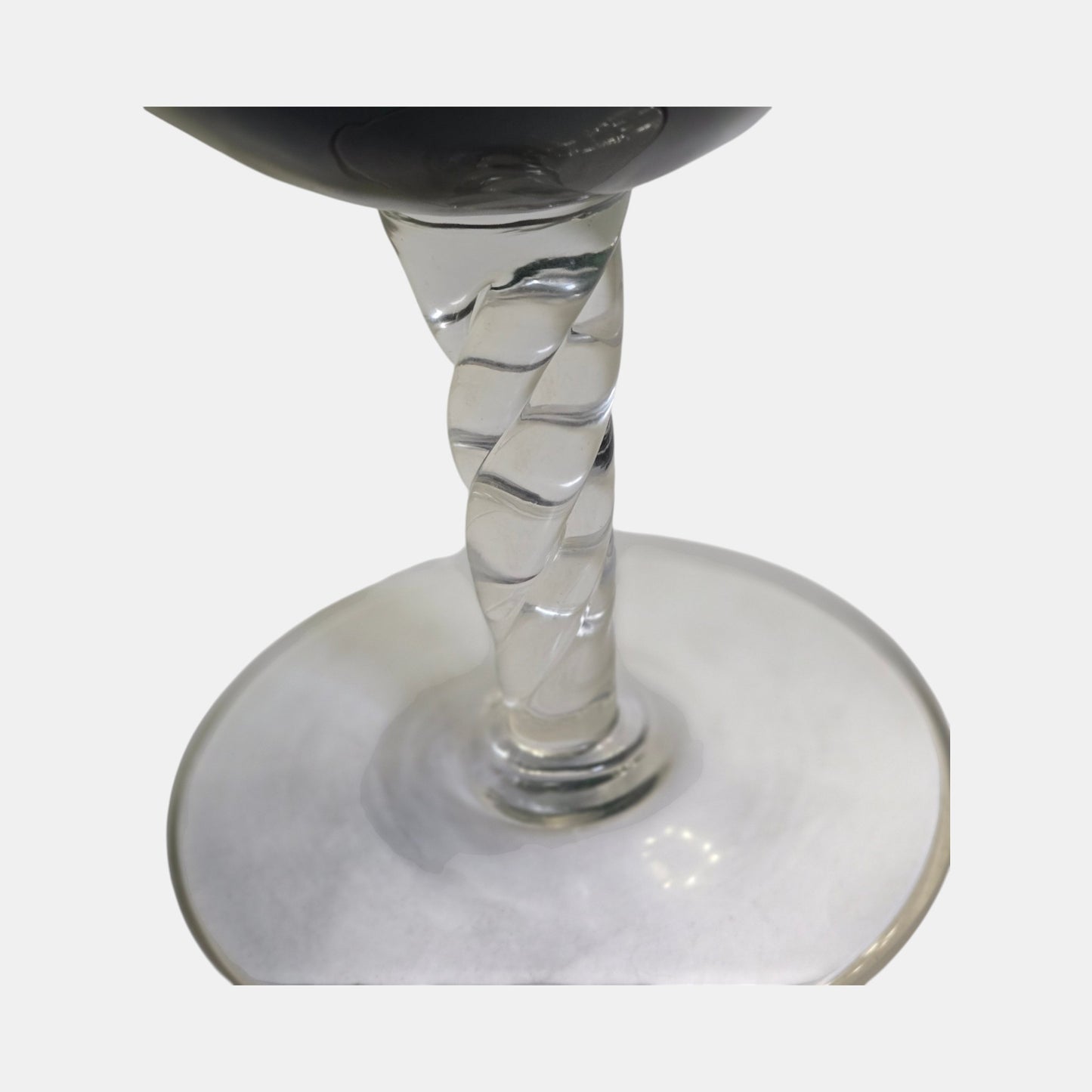 Empoli Glass Green Goblet Vase - Green