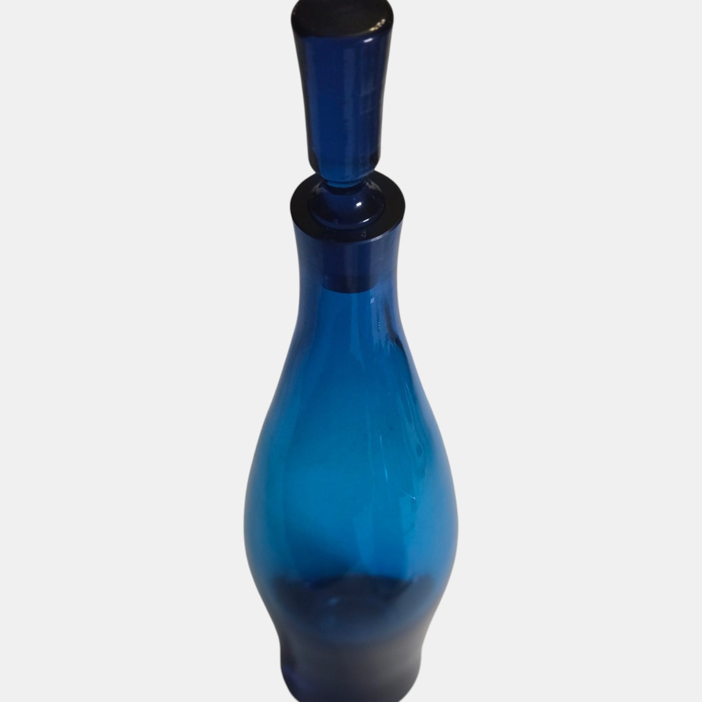 Empoli Pair Of Blue Decanter Bottles - Blue
