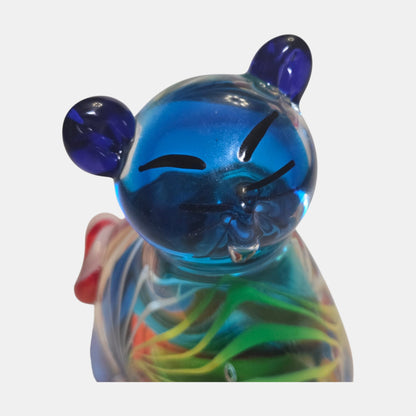 Murano Glass Multi Colour Cat - Multi