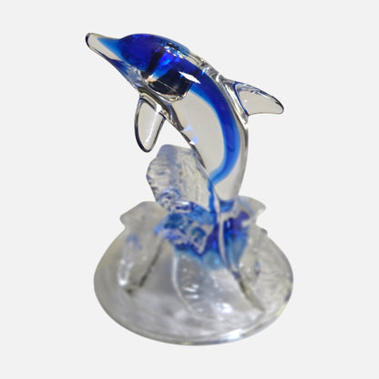Crystal d'Arques Blue Dolphin Figurine - Blue/Clear