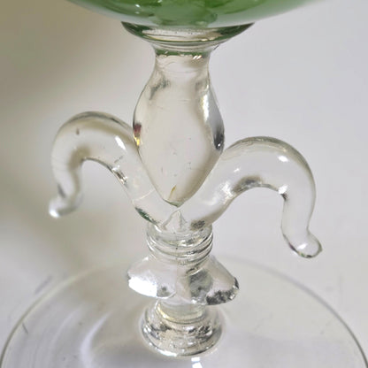 Opalina Fiorentina Green Apple Glass Vase - Green