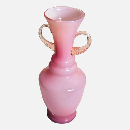 Empoi Opaline Pink Glass Vase - Pink