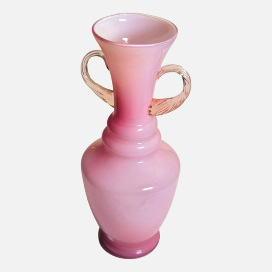 Empoi Opaline Pink Glass Vase - Pink
