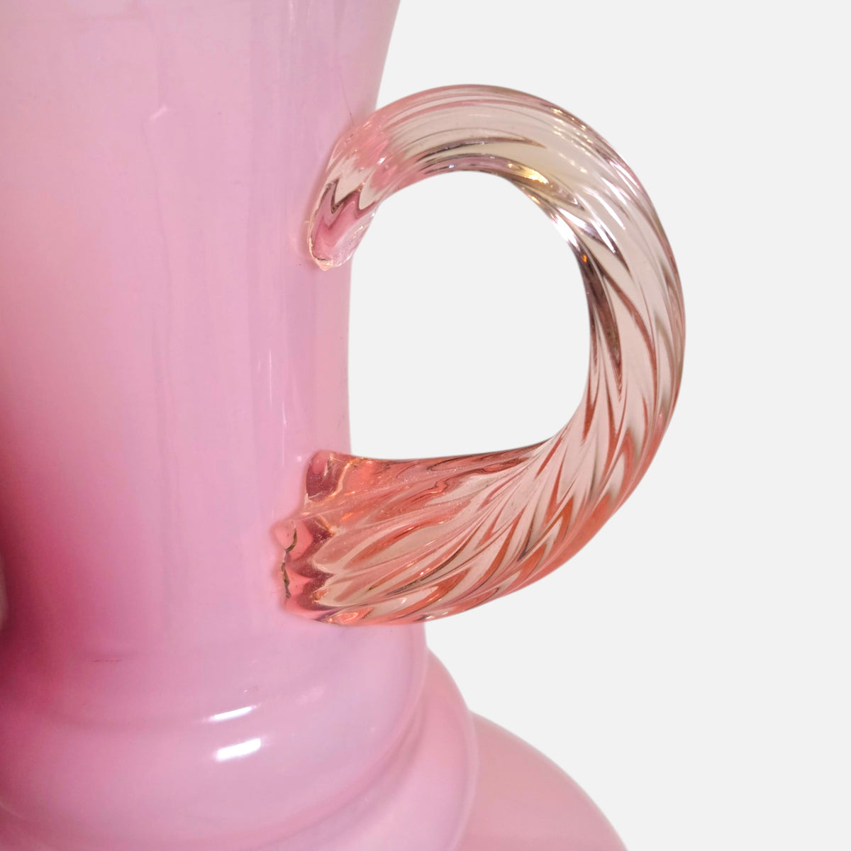Empoi Opaline Pink Glass Vase - Pink