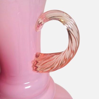 Empoi Opaline Pink Glass Vase - Pink