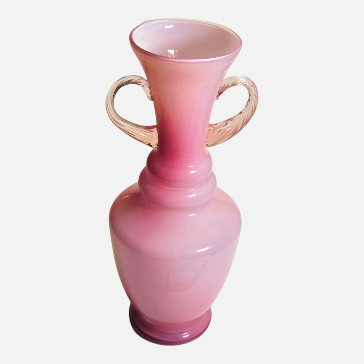 Empoi Opaline Pink Glass Vase - Pink