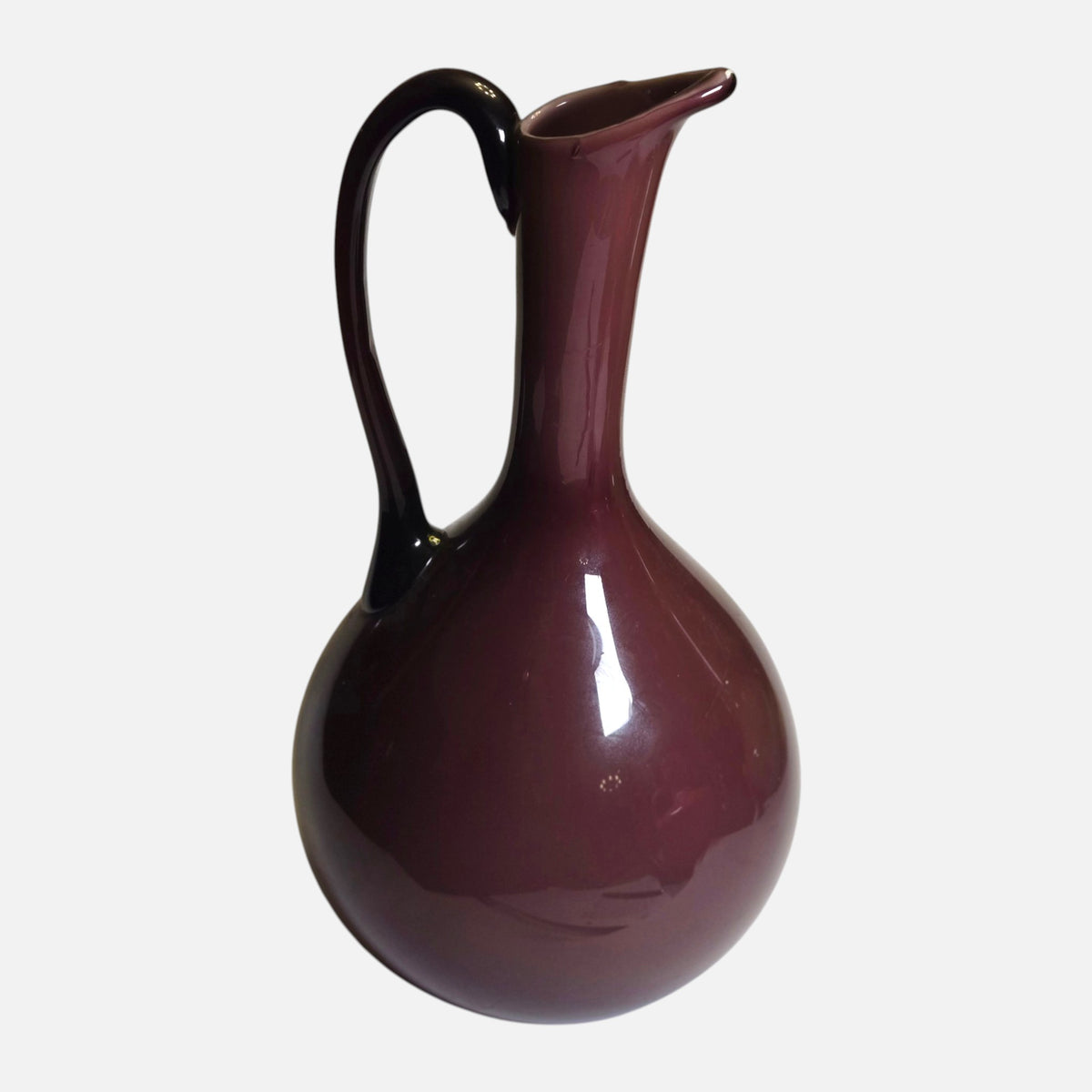 Empoli Opaline Purple Plum Jug/Vase - Purple