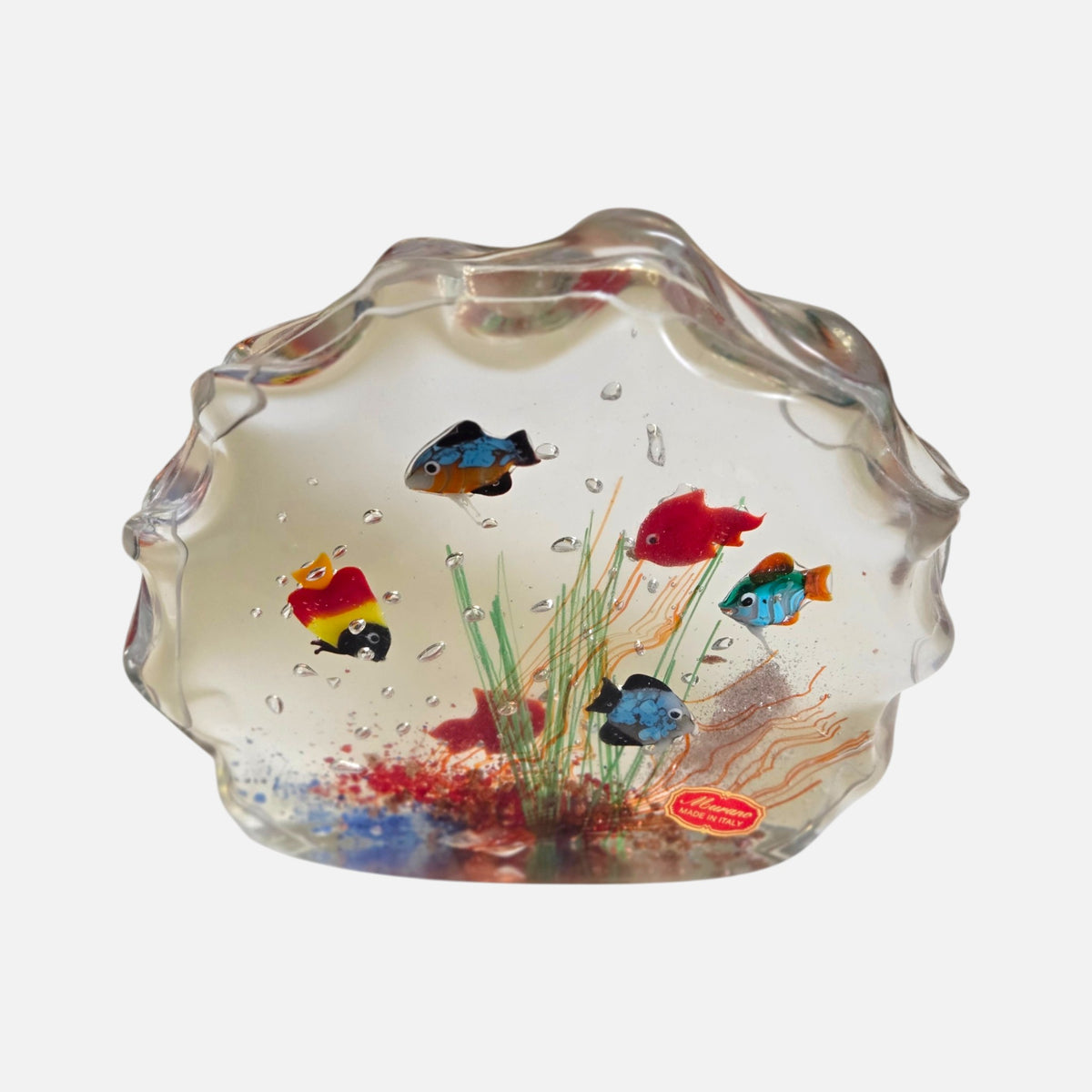 Murano Glass Aquarium Sculpture - Multi Colour