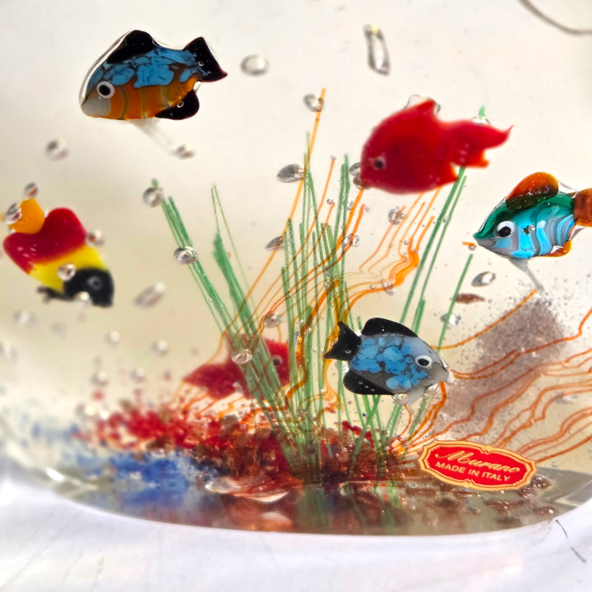 Murano Glass Aquarium Sculpture - Multi Colour