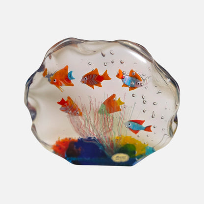Murano Glass Aquarium Sculpture - Multi Colour 1