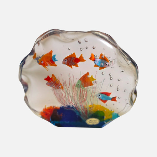 Murano Glass Aquarium Sculpture - Multi Colour 1
