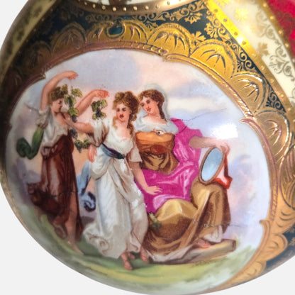 Royal Vienna Porcelain Austria Pair Vases - Multi