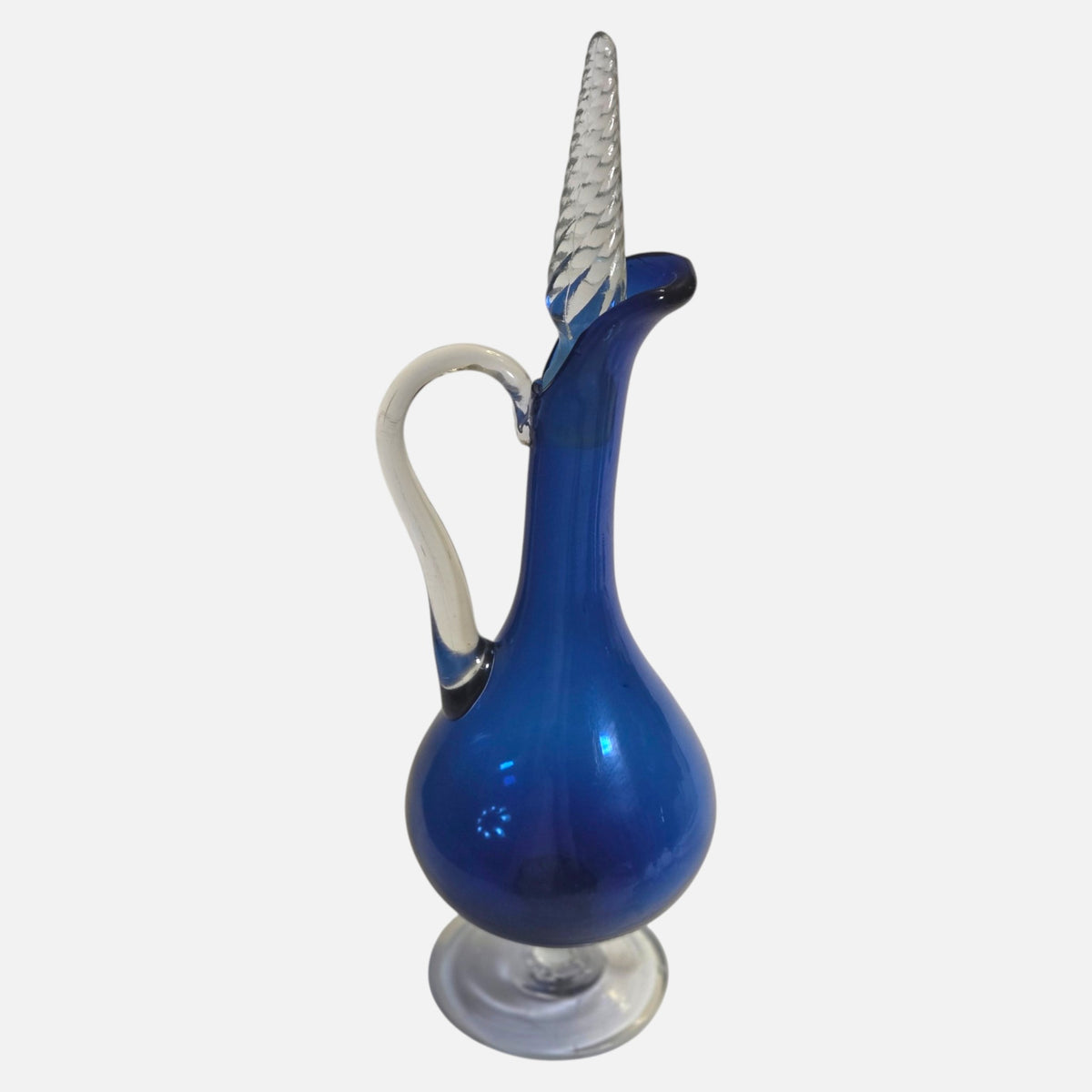 Empoli Vintage Italian Blue Decanter Set - Blue