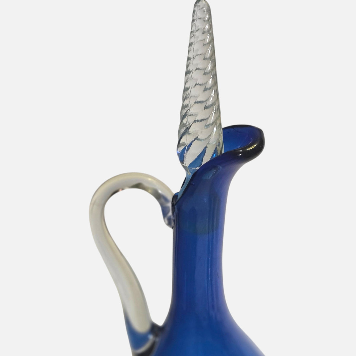 Empoli Vintage Italian Blue Decanter Set - Blue