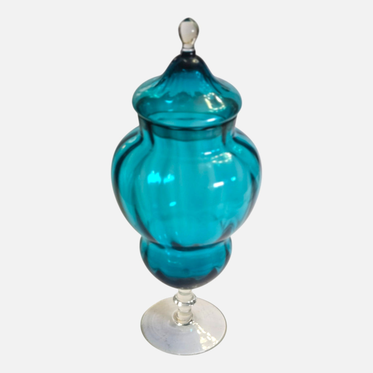 Empoli Blue Apothecary Italian Candy Jar - Blue