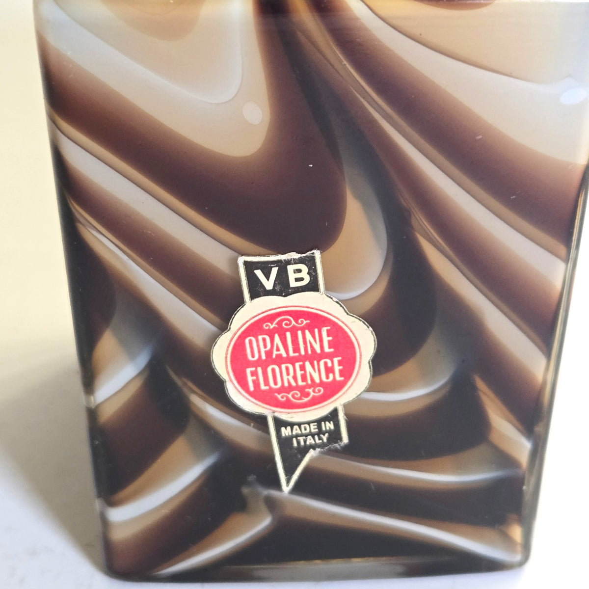 Opaline VB Florence Chocolate/Carmel/White Vase - Multi