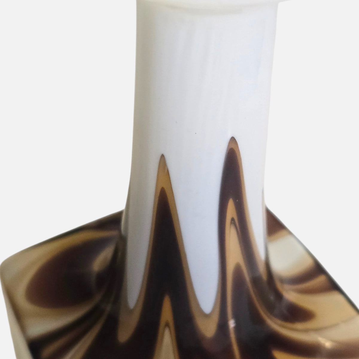 Opaline VB Florence Chocolate/Carmel/White Vase - Multi