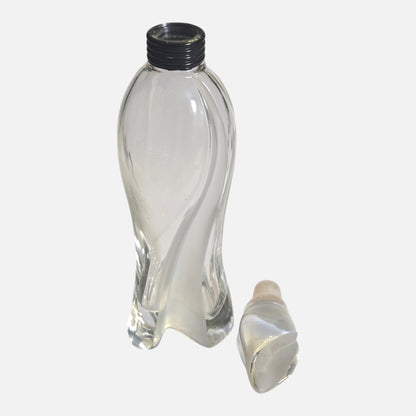 Empoli Vintage Amber Glass Jar And Lid - Amber
