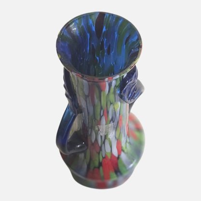 Murano Multi Coloured Pattern Vase - Multi