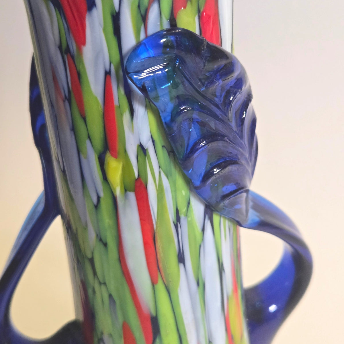 Murano Multi Coloured Pattern Vase - Multi