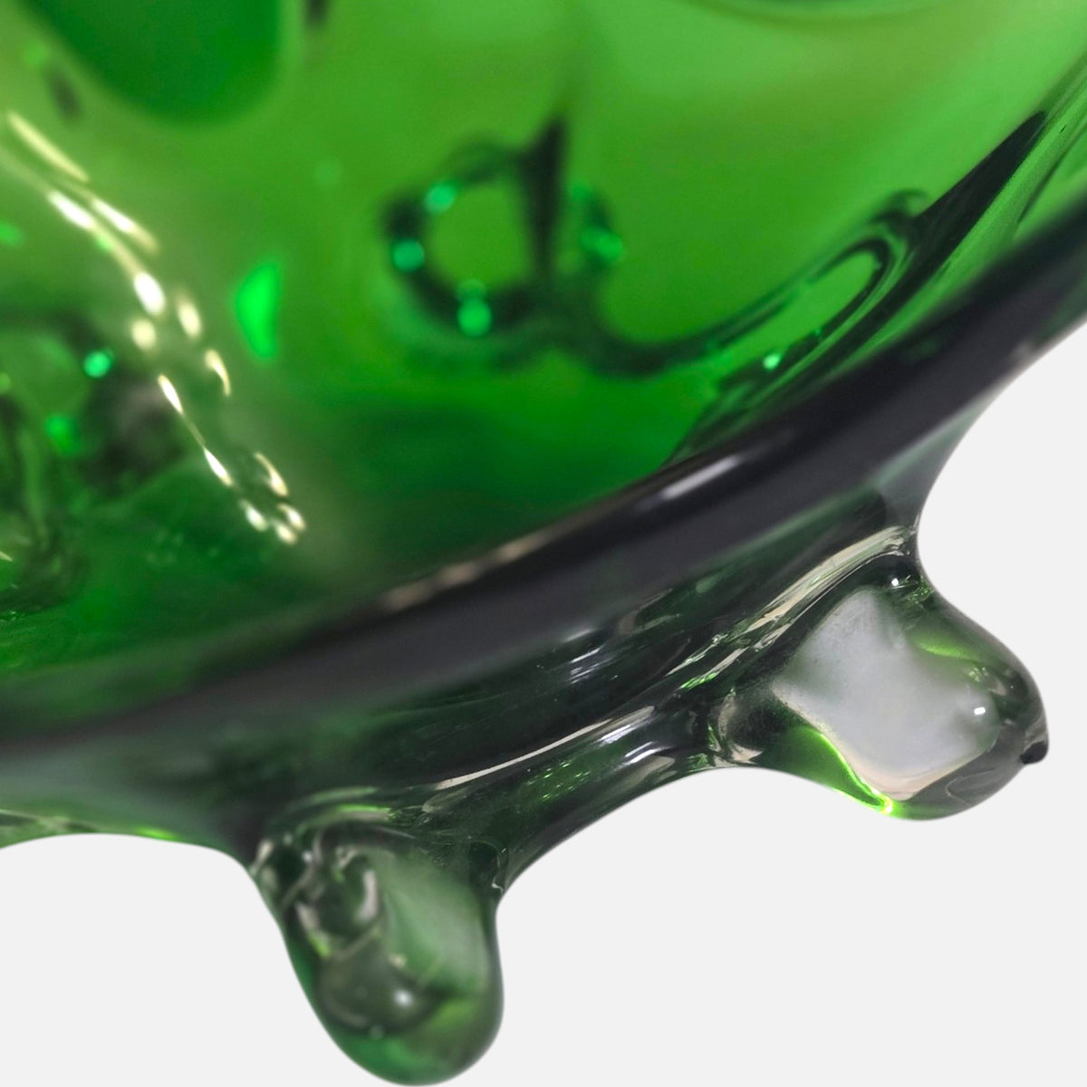 Murano Large Green Centrepiece Bowl - Green
