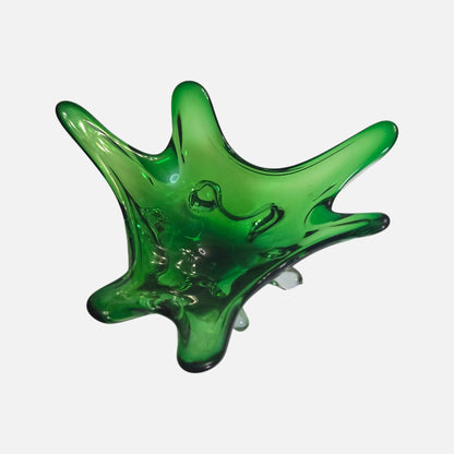 Murano Large Green Centrepiece Bowl - Green