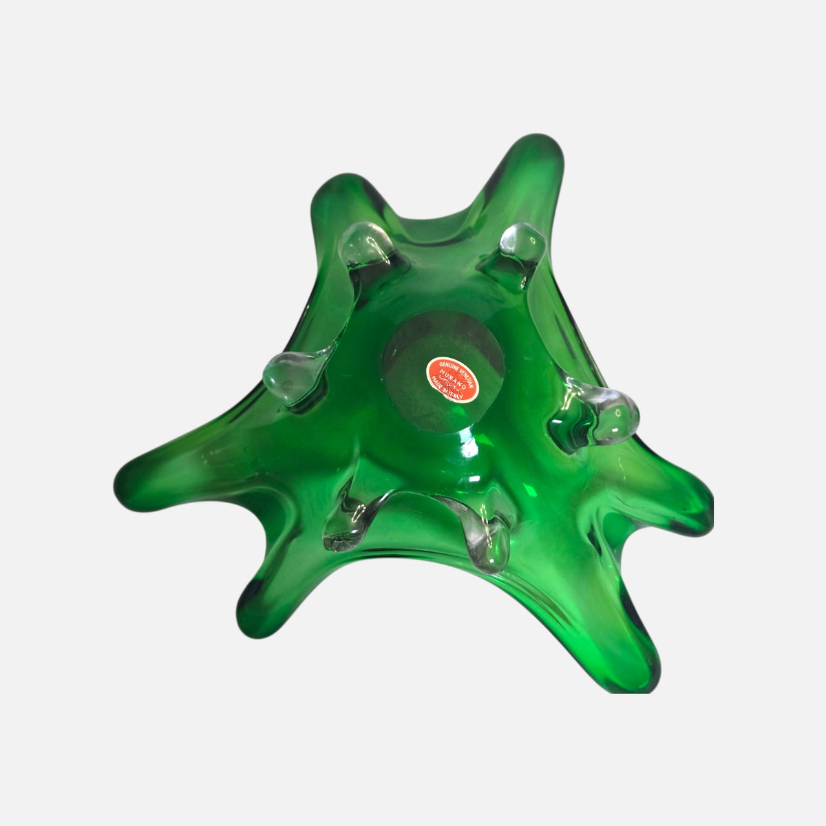 Murano Large Green Centrepiece Bowl - Green