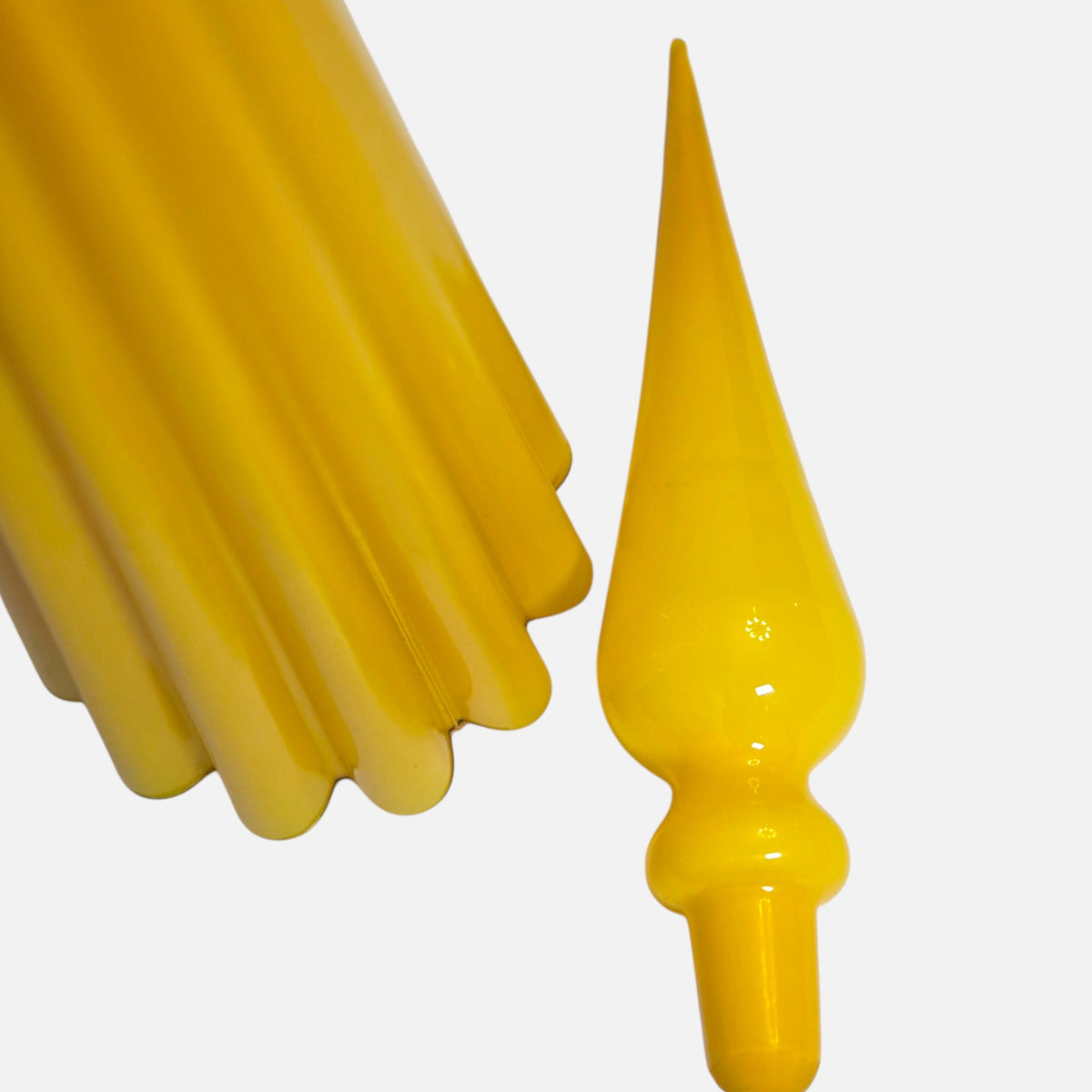 Empoli Yellow Large Genie Bottle With Stopper - Yellow