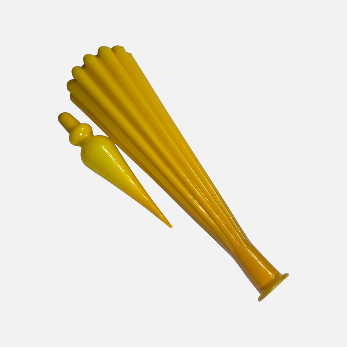 Empoli Yellow Large Genie Bottle With Stopper - Yellow