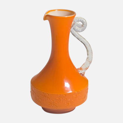 Opaline Three Orange Jugs - Orange