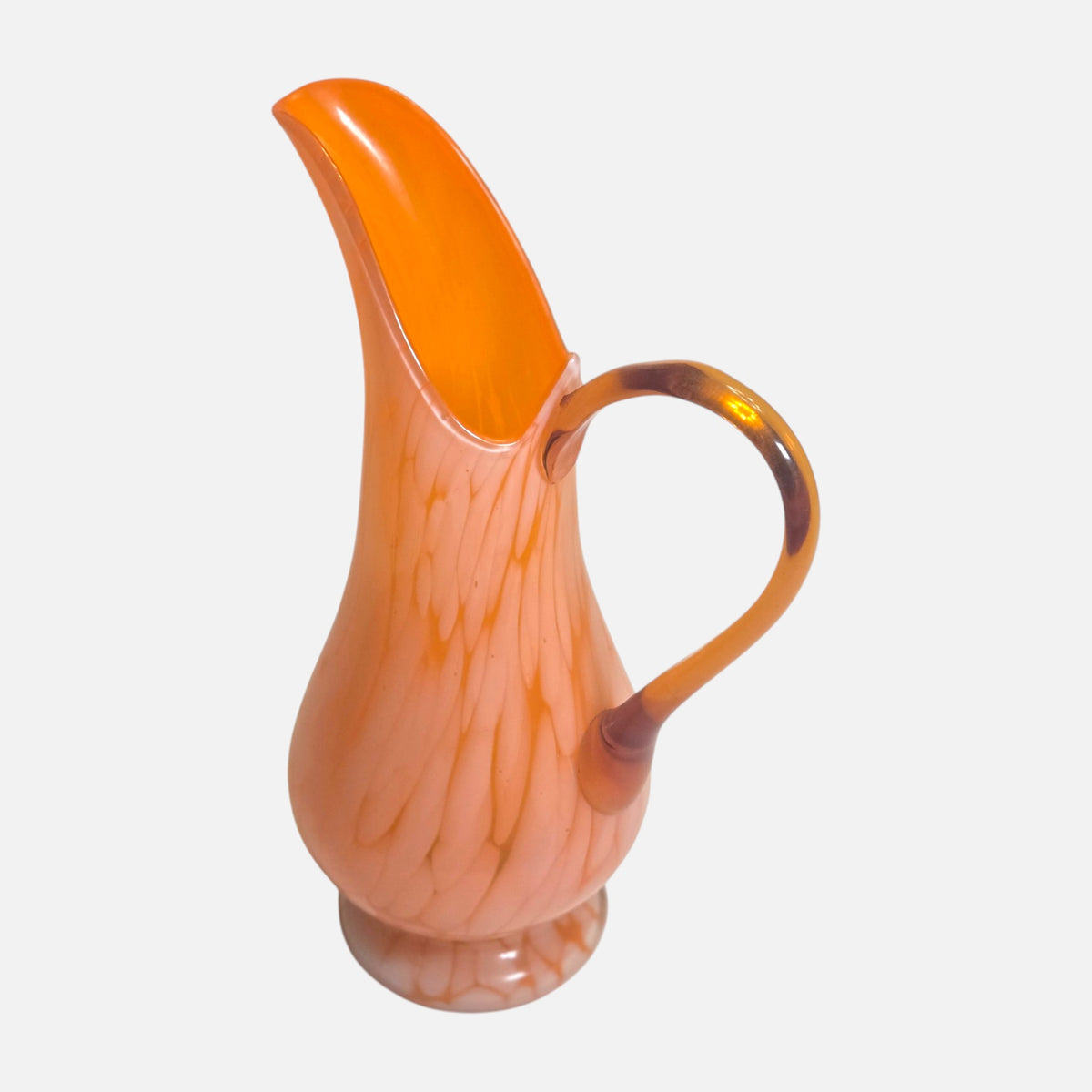 Opaline Three Orange Jugs - Orange