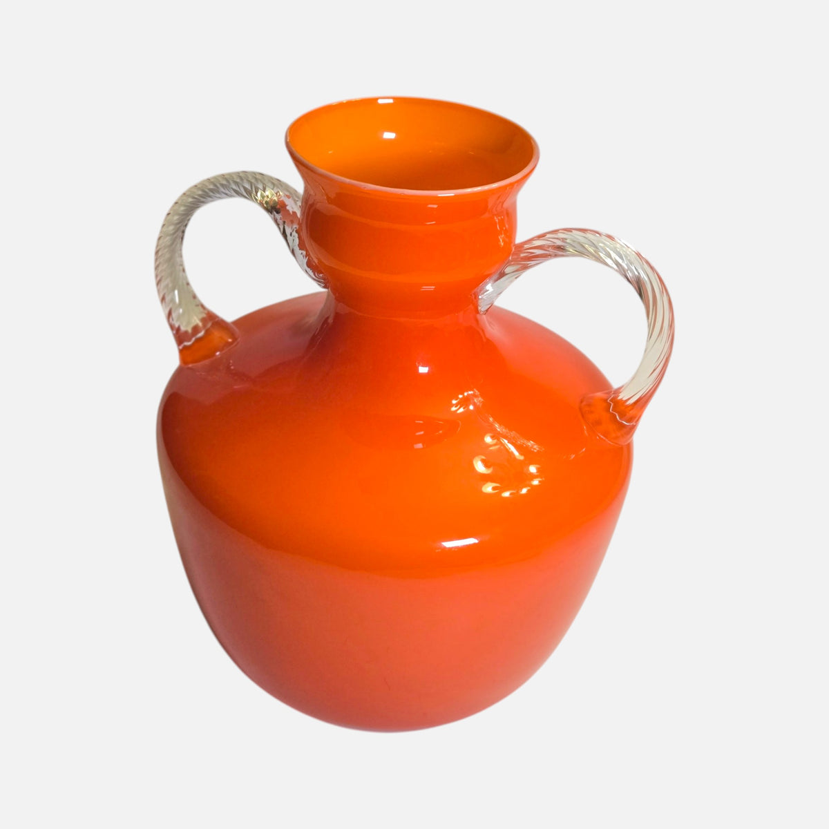 Empoli Vintage Orange Two Handle Jug - Orange