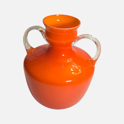 Empoli Vintage Orange Two Handle Jug - Orange